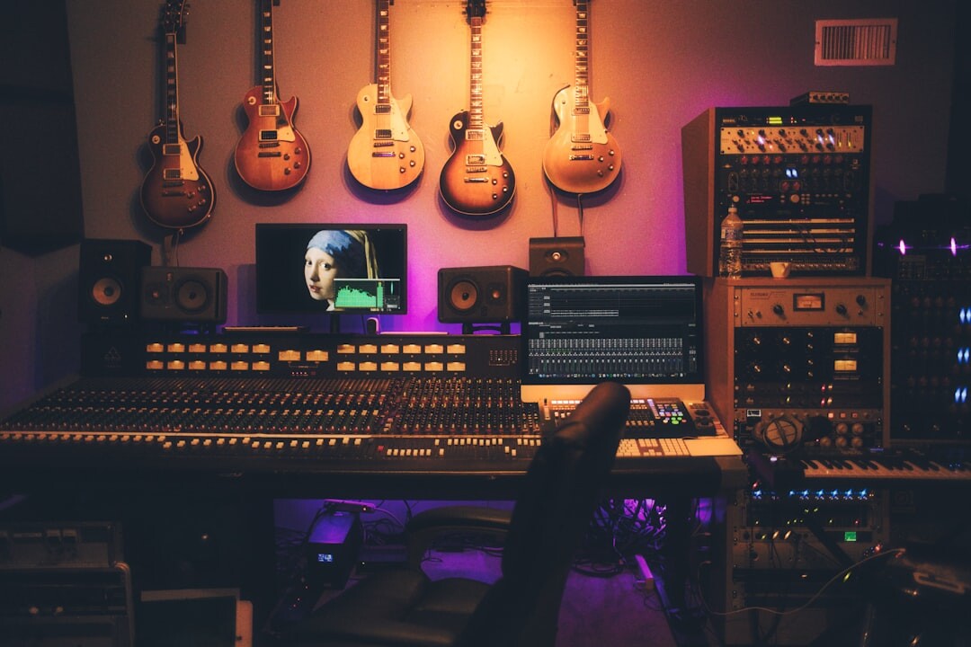 sound engineer recording