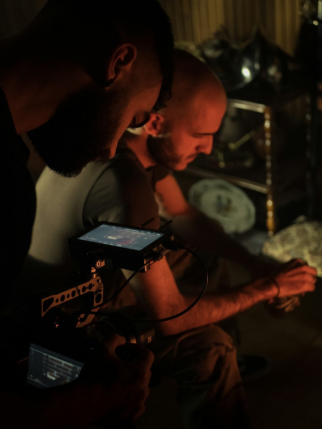 tv camera operator at work